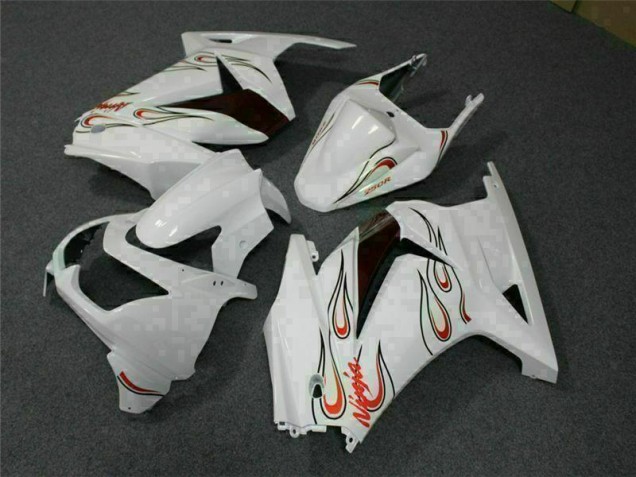 2008-2012 White Red EX250 Motorcycle Fairings 2008-2012 White Red EX250 Motorcycle Fairings