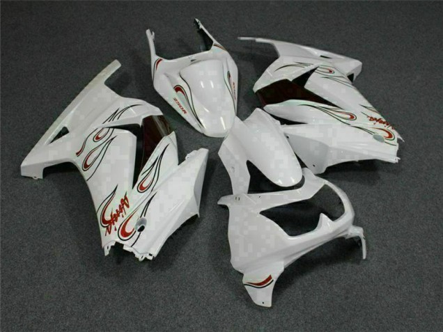 2008-2012 White Red EX250 Motorcycle Fairings 2008-2012 White Red EX250 Motorcycle Fairings