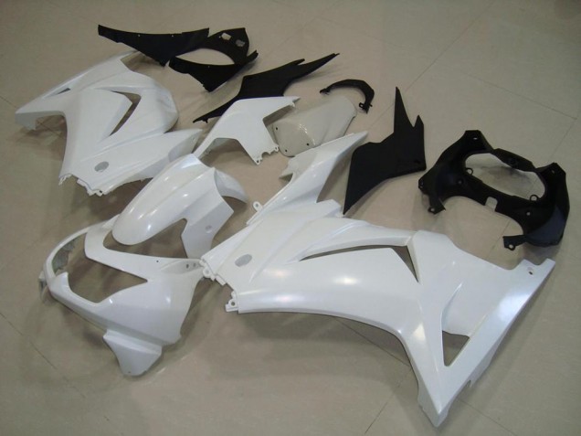 2008-2012 White ZX250R Motorcycle Fairings 2008-2012 White ZX250R Motorcycle Fairings