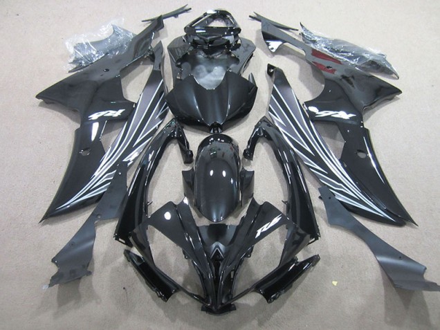2008-2016 Black YZF R6 Aftermarket Motorcycle Fairings 2008-2016 Black YZF R6 Aftermarket Motorcycle Fairings