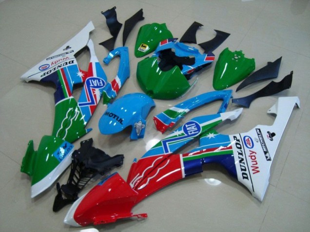 2008-2016 Blue White Fiat Green Red Wudy Motul Dunlop YZF R6 Motorcycle Fairings 2008-2016 Blue White Fiat Green Red Wudy Motul Dunlop YZF R6 Motorcycle Fairings