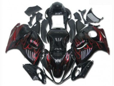 2008-2019 Black Red GSXR 1300 Hayabusa Motorcycle Fairing & Bodywork
