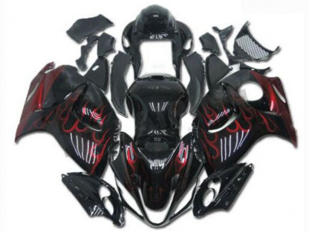 2008-2019 Black Red GSXR 1300 Hayabusa Motorcycle Fairing & Bodywork 2008-2019 Black Red GSXR 1300 Hayabusa Motorcycle Fairing & Bodywork