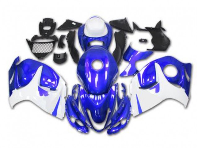 2008-2019 Blue White GSXR 1300 Hayabusa Motorcycle Fairing