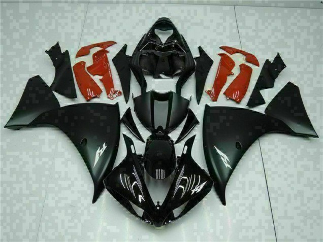 2009-2011 Black Red YZF R1 Motorcycle Fairings 2009-2011 Black Red YZF R1 Motorcycle Fairings