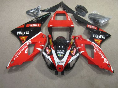 2009-2011 Red Black White Santander YZF R1 Motorcycle Fairings