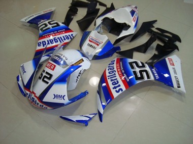 2009-2011 White Black Sterilgarda YZF R1 Motorcycle Fairings