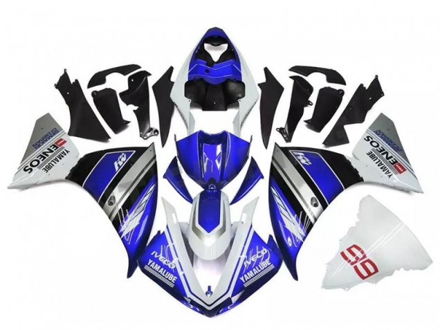 2009-2011 White Blue Silver YZF R1 Motorcycle Fairings 2009-2011 White Blue Silver YZF R1 Motorcycle Fairings