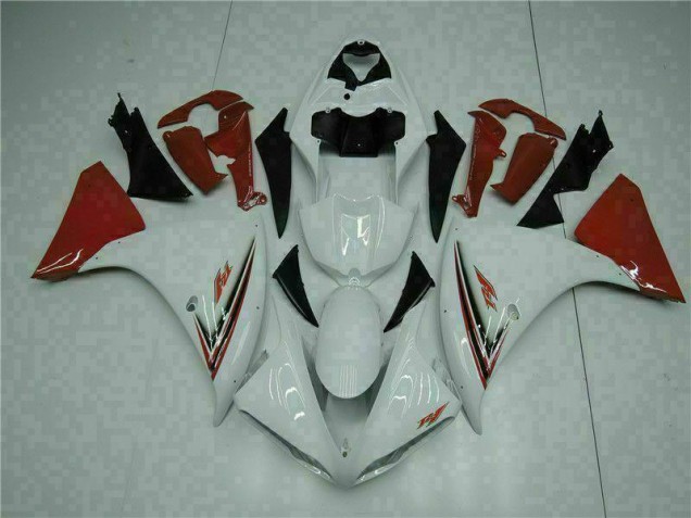2009-2011 White Red YZF R1 Motorcycle Fairings 2009-2011 White Red YZF R1 Motorcycle Fairings