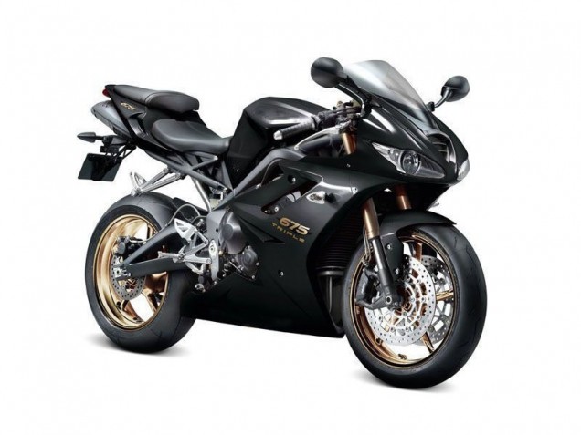 2009-2012 Black Daytona 675 Triple Motorcycle Fairings