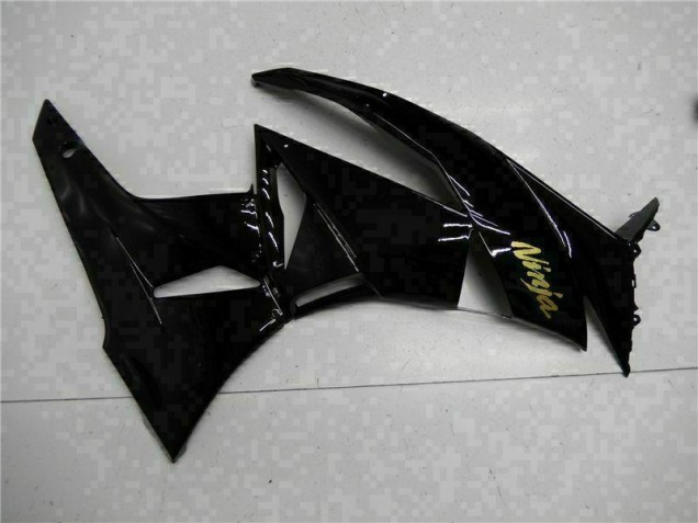 2009-2012 Black Gold Ninja ZX6R Motorcycle Fairings 2009-2012 Black Gold Ninja ZX6R Motorcycle Fairings
