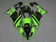 2009-2012 Black Green 3M Touch4 ZX6R Motorcycle Fairings