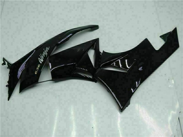2009-2012 Black White Ninja 636 ZX6R Motorcycle Fairings 2009-2012 Black White Ninja 636 ZX6R Motorcycle Fairings