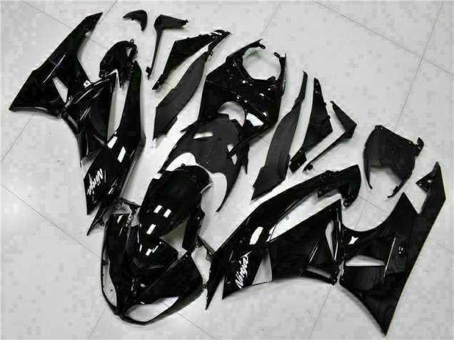 2009-2012 Black White Ninja ZX6R Motorcycle Fairings 2009-2012 Black White Ninja ZX6R Motorcycle Fairings