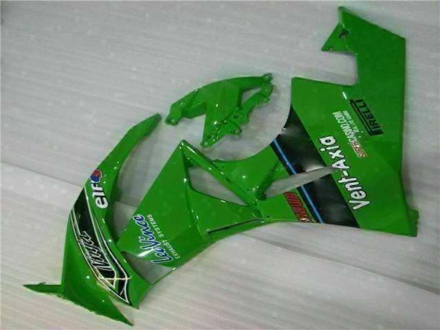2009-2012 Green Black LeoVince ZX6R Motorcycle Fairings 2009-2012 Green Black LeoVince ZX6R Motorcycle Fairings