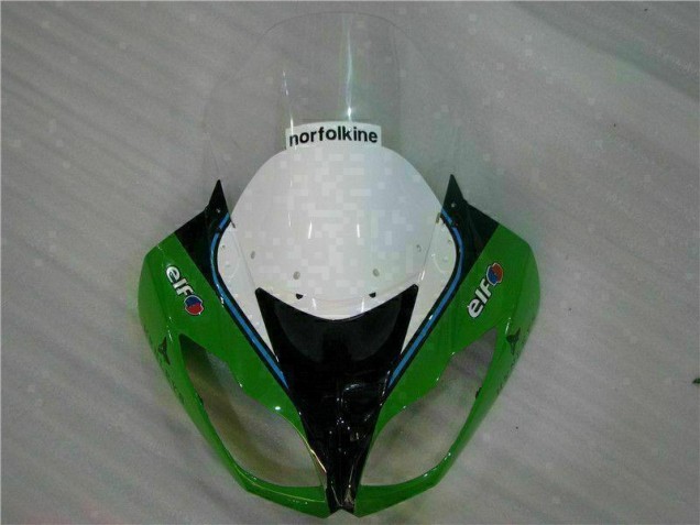 2009-2012 Green Black LeoVince ZX6R Motorcycle Fairings 2009-2012 Green Black LeoVince ZX6R Motorcycle Fairings