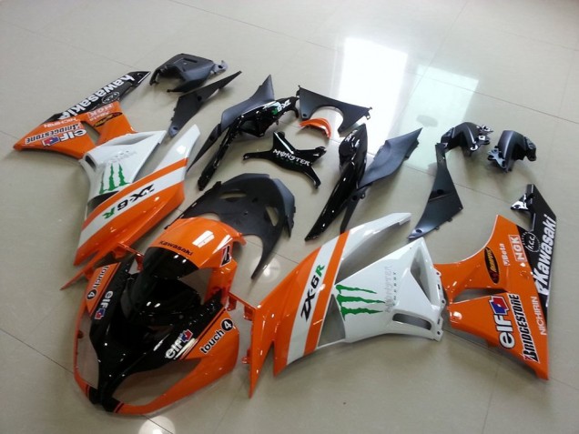 2009-2012 Orange Monster ZX6R Motorcycle Fairings 2009-2012 Orange Monster ZX6R Motorcycle Fairings