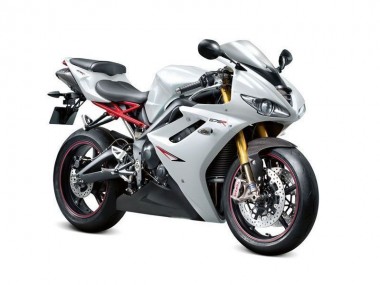2009-2012 Pearl White Black Daytona 675 Triple Motorcycle Fairings