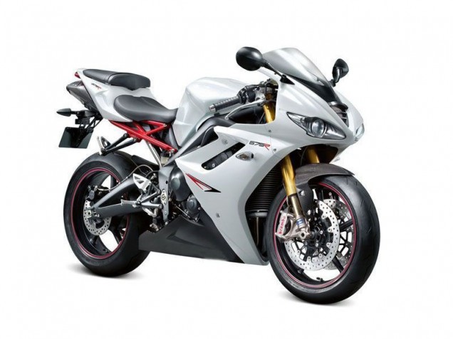 2009-2012 Pearl White Black Daytona 675 Triple Motorcycle Fairings 2009-2012 Pearl White Black Daytona 675 Triple Motorcycle Fairings