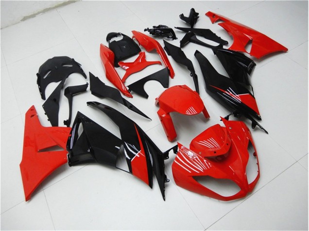 2009-2012 Red Black ZX6R Motorcycle Fairings 2009-2012 Red Black ZX6R Motorcycle Fairings