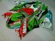 2009-2012 Red Green Motocard ZX6R Motorcycle Fairings