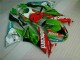 2009-2012 Red Green Motocard ZX6R Motorcycle Fairings