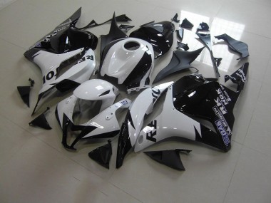 2009-2012 White Black Repsol CBR600RR Motorcycle Fairings
