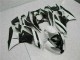 2009-2012 White Black ZX6R Motorcycle Fairings