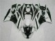 2009-2012 White Black ZX6R Motorcycle Fairings