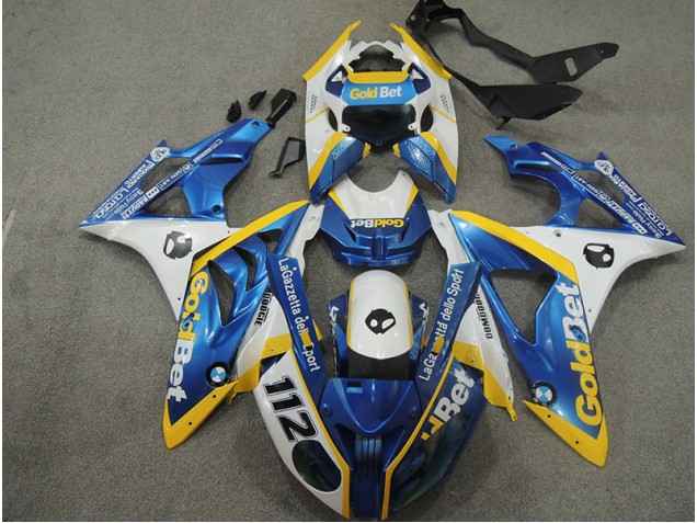 2009-2014 White Blue GoldBet 112 S1000RR Motorcycle Fairings 2009-2014 White Blue GoldBet 112 S1000RR Motorcycle Fairings