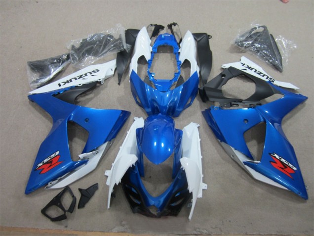 2009-2016 Blue White GSXR 1000 Full Motorcycle Fairing Kits