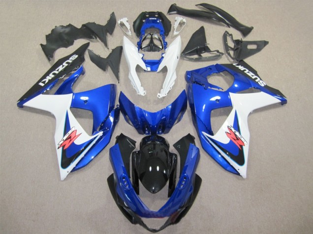 2009-2016 Blue White GSXR 1000 Motorcycle Fairing Kits
