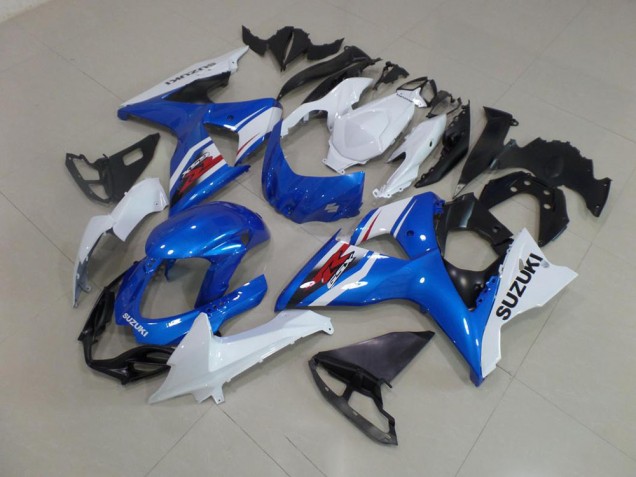 2009-2016 Blue White GSXR 1000 Motorcycle Fairings