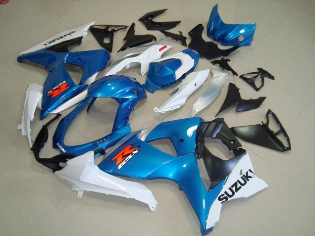 2009-2016 Blue and White OEM Style GSXR 1000 Motorcycle Fairings