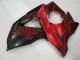 2009-2016 Red Flame Black GSXR 1000 Motorcycle Fairings