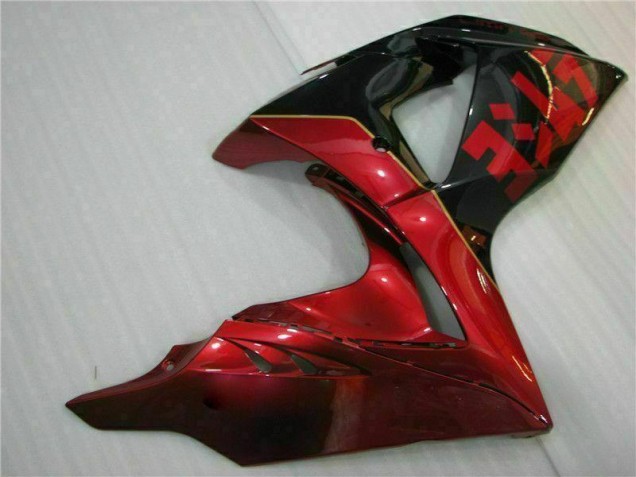 2009-2016 Red Flame Black GSXR 1000 Motorcycle Fairings