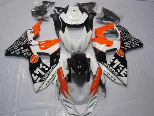 2009-2016 White Black Orange Bright Logic GSXR 1000 Motorcycle Fairings 2009-2016 White Black Orange Bright Logic GSXR 1000 Motorcycle Fairings