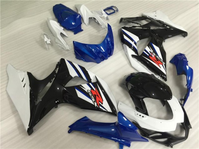 2009-2016 White Blue Black GSXR 1000 Motorcycle Fairing
