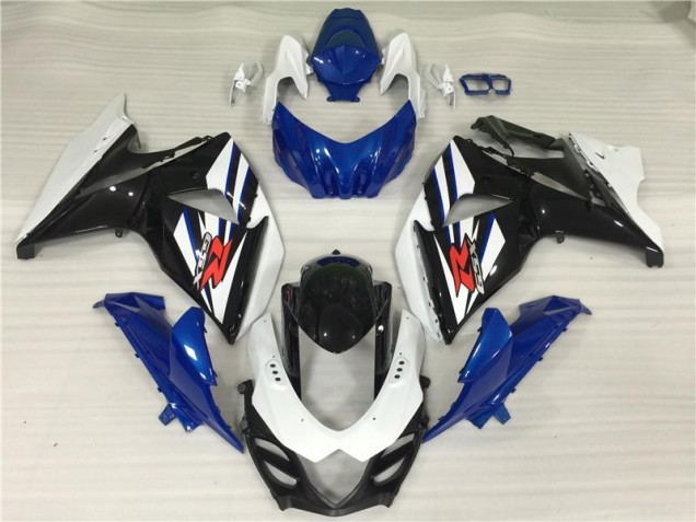 2009-2016 White Blue Black GSXR 1000 Motorcycle Fairing