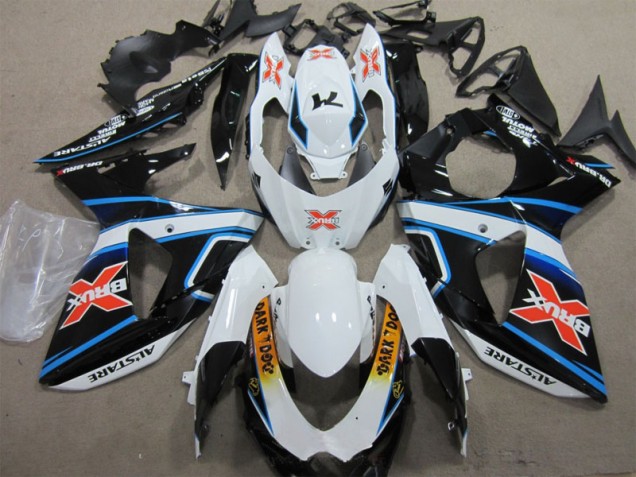 2009-2016 White Blue Brux Dark Dog GSXR 1000 Motorcycle Fairings 2009-2016 White Blue Brux Dark Dog GSXR 1000 Motorcycle Fairings
