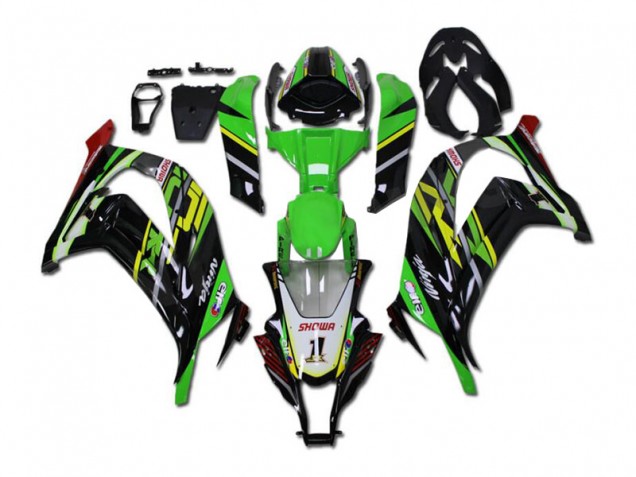 2011-2015 Green Black ZX10R Full Motorcycle Fairing Kits