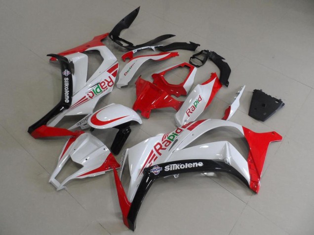 2011-2015 Red and White Rapid ZX10R Motorcycle Fairings 2011-2015 Red and White Rapid ZX10R Motorcycle Fairings