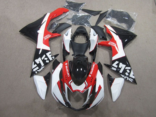 2011-2021 Black Red White GSXR 600 Motorcycle Fairings 2011-2021 Black Red White GSXR 600 Motorcycle Fairings