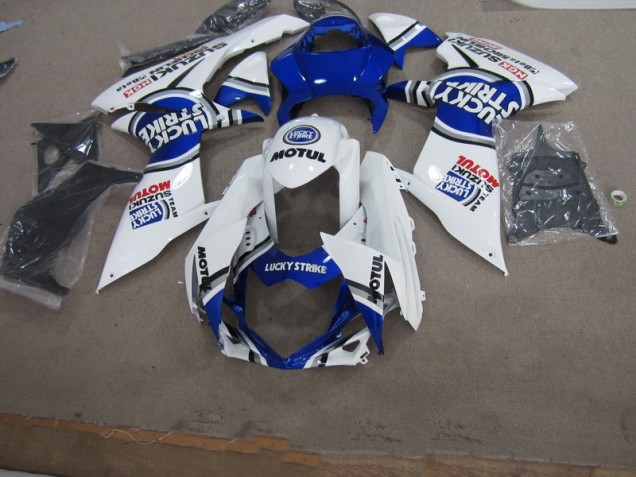 2011-2021 Blue White Lucky Strike Motul GSXR 600 Motorcycle Fairings 2011-2021 Blue White Lucky Strike Motul GSXR 600 Motorcycle Fairings