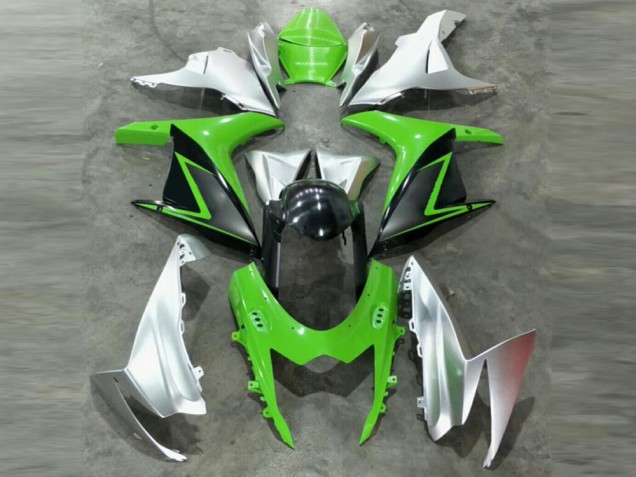 2011-2021 Green Silver GSXR 600/750 Motorcycle Fairing 2011-2021 Green Silver GSXR 600/750 Motorcycle Fairing