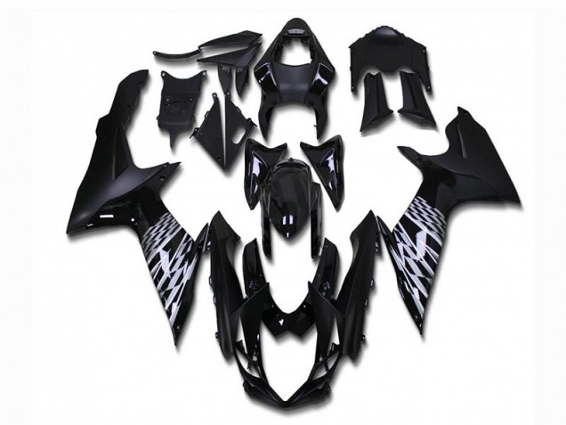 2011-2021 Matte Black GSXR 600/750 Motorcycle Fairings 2011-2021 Matte Black GSXR 600/750 Motorcycle Fairings