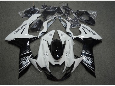 2011-2021 White Black GSXR 600 Motorcycle Fairings