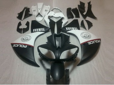 2012-2014 Matte Black White YZF R1 Motorcycle Fairings