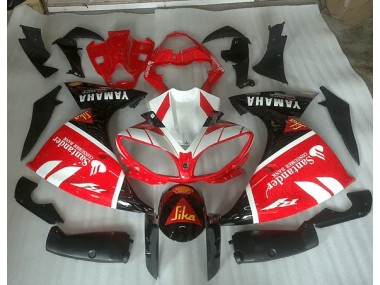 2012-2014 Red White and Black Graphic YZF R1 Motorcycle Fairings