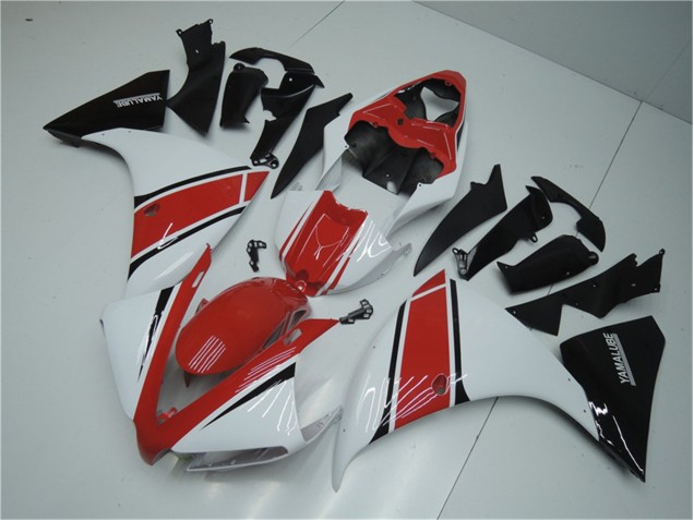 2012-2014 White Red Black YZF R1 Motorcycle Fairings 2012-2014 White Red Black YZF R1 Motorcycle Fairings